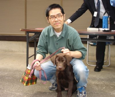 町田さんと愛犬ライナス