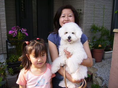 前田さんと愛犬ふりる