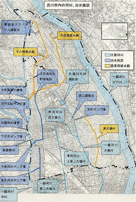 吉川市の河川・治水施設