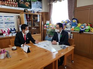 大野県知事と市長との意見交換