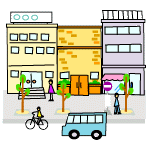 町並みのイラスト
