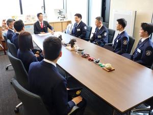 新規採用消防職員との面談