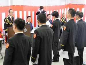 入団式の様子
