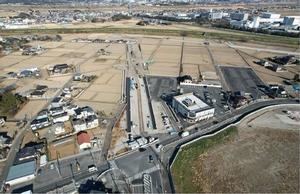 松伏地区の航空写真