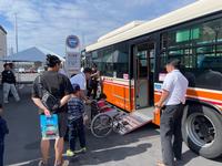 バスの乗り方教室の様子