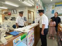 点呼体験・アルコール検知体験/日常点検・運転席体験の様子