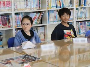 市長に意見を伝える児童