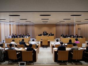 9月議会の議場の様子