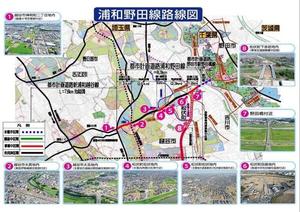 浦和野田線路線図