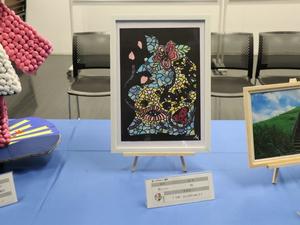 絵画部門　優秀作品賞  ミーさん　ザよしかわバージョン2