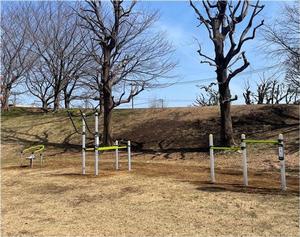 新しく設置した健康遊具