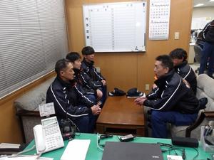第3次出動の隊員の出発前の様子