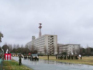 自衛隊車両の走行