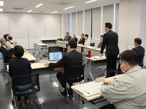 冒頭挨拶をする市長