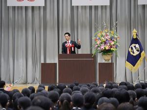 市内中学校卒業式