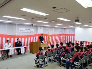 入団式会場全体の様子