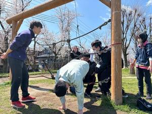 新規採用職員がASE活動に取り組む様子