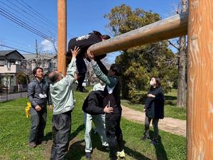 新規採用職員がASE活動に取り組む様子