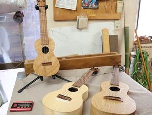 高山さんが製作されたウクレレ