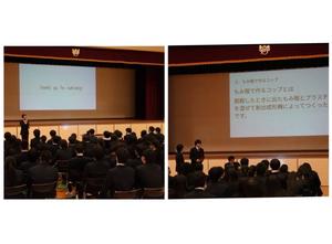 美南高校での吉川市のまちづくりをテーマとした、総合的な探究の時間にて開催された発表会の写真