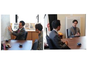 林さんが市長室を訪ねてくれた時の写真