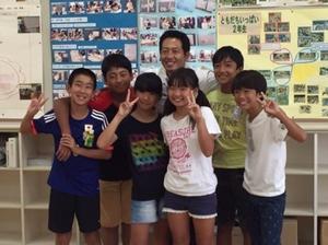 ネオぽん選手が6年生のときの市長とランチミーティングの写真