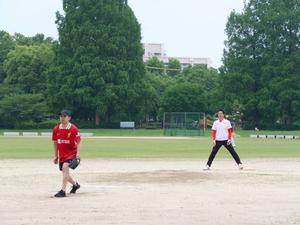 二塁上の市長