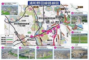 浦和野田線路線図