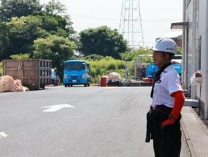 環境センターに到着した市長