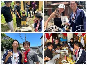 お祭りで出会った方々と市長との写真集