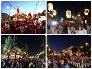 神輿の競演の様子