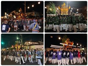 神輿の競演の様子