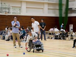 ボッチャ大会の様子