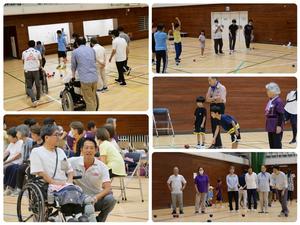 ボッチャ大会会場の様子