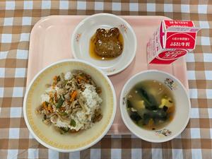 10月6日中学校の献立