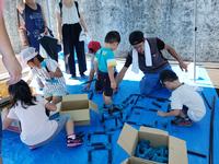 給水管接続体験の様子