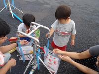 給水車からの応急給水体験