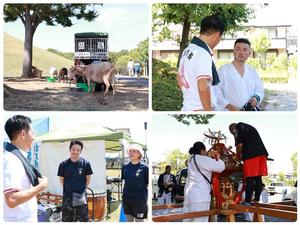 自治会の皆さんと話をする市長