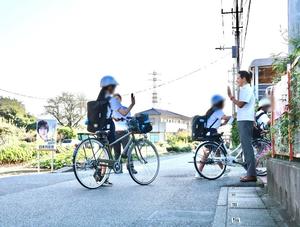 登校見守り（東中学校）
