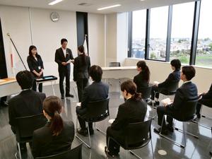 内定式会場全体の様子