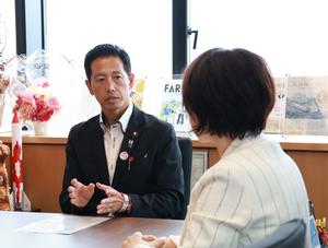 社長と市長との懇談