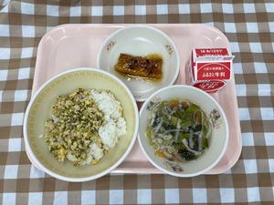 1月19日中学校の献立