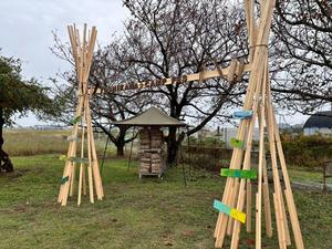 キャンプフェス会場の入場門