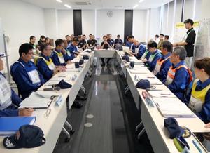 図上訓練の写真