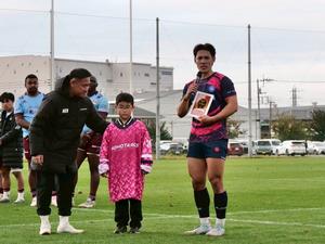 プレイヤーオブザマッチ受賞の坂井裕生選手