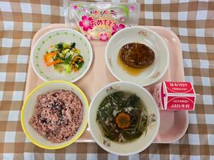 3月18日中学校の献立