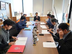 消防組合の打合せ