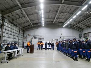 出陣式会場内の様子