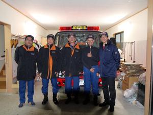 第4分団の方々と記念撮影