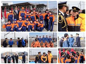 市長が会場の方々と話をする様子や記念撮影など